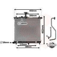 VAN WEZEL radiator, engine cooling 82002292 - Car cooler