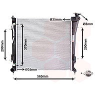 VAN WEZEL radiator, engine cooling 82002305 - Car cooler