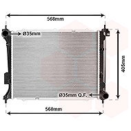 VAN WEZEL radiator, engine cooling 82002309 - Car cooler