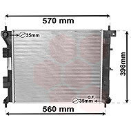 VAN WEZEL radiator, engine cooling 82002338 - Car cooler