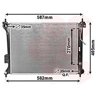 VAN WEZEL radiator, engine cooling 82002428 - Car cooler