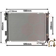 VAN WEZEL radiator, engine cooling 82012709 - Car cooler
