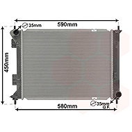 VAN WEZEL radiator, engine cooling 82012710 - Car cooler