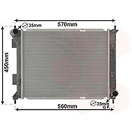 VAN WEZEL radiator, engine cooling 82012711 - Car cooler