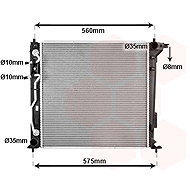 VAN WEZEL radiator, engine cooling 82012731 - Car cooler