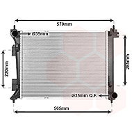 VAN WEZEL radiator, engine cooling 82012739 - Car cooler