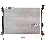VAN WEZEL radiator, engine cooling 82012740 - Car cooler