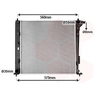 VAN WEZEL radiator, engine cooling 82012742 - Car cooler