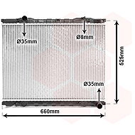 VAN WEZEL radiator, engine cooling 83002055 - Car cooler