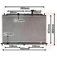 VAN WEZEL radiator, engine cooling 83002077 - Car cooler