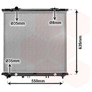 VAN WEZEL radiator, engine cooling 83002175 - Car cooler