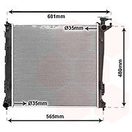 VAN WEZEL radiator, engine cooling 83002239 - Car cooler