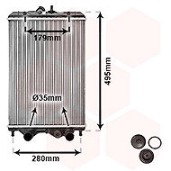 VAN WEZEL radiator, engine cooling 92002002 - Car cooler