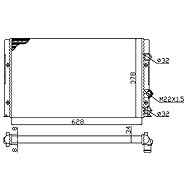 NRF Radiator, engine cooling 50457A - Car cooler
