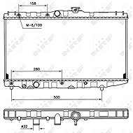NRF Radiator, engine cooling 507581 - Car cooler