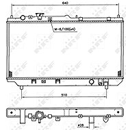 NRF Radiator, engine cooling 509511 - Car cooler