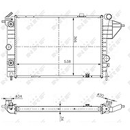 NRF Radiator, engine cooling 513508A - Car cooler