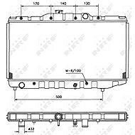 NRF Radiator, engine cooling 526711 - Car cooler