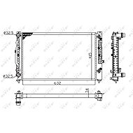 NRF Radiator, engine cooling 529504A - Car cooler