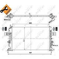 NRF Radiator, engine cooling 53000 - Car cooler