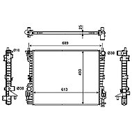 NRF Chladič, chlazení­ motoru 53020 - Car cooler
