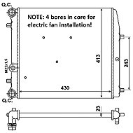 NRF Radiator, engine cooling 53021A - Car cooler