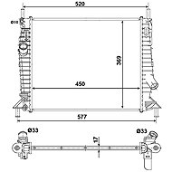 NRF Radiator, engine cooling 53028 - Car cooler