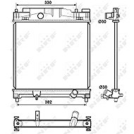 NRF Radiator, engine cooling 53072 - Car cooler