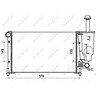 NRF Radiator, engine cooling 53128A - Car cooler