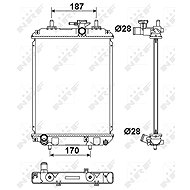 NRF Radiator, engine cooling 53187 - Car cooler