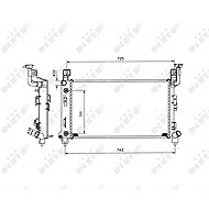 NRF Radiator, engine cooling 53501 - Car cooler