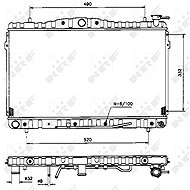 NRF Radiator, engine cooling 53505 - Car cooler