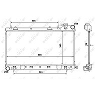 NRF Radiator, engine cooling 53815 - Car cooler