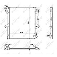 NRF Radiator, engine cooling 53908 - Car cooler