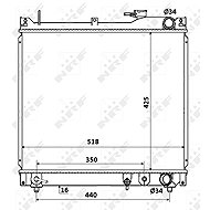 NRF Radiator, engine cooling 53914 - Car cooler
