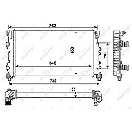 NRF Radiator, engine cooling 53990 - Car cooler
