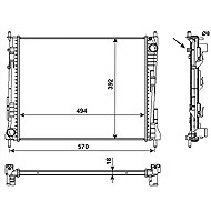 NRF Radiator, engine cooling 53992 - Car cooler