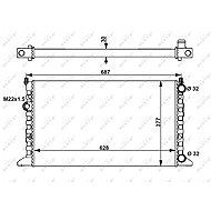 NRF Radiator, engine cooling 54657 - Car cooler