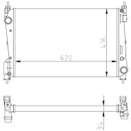 NRF Radiator, engine cooling 54752A - Car cooler