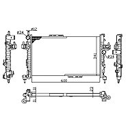 NRF Radiator, engine cooling 54753A - Car cooler