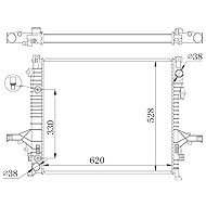 NRF Radiator, engine cooling 550019 - Car cooler