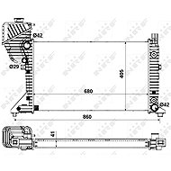 NRF Radiator, engine cooling 55349A - Car cooler