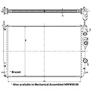 NRF Radiator, engine cooling 56158 - Car cooler