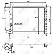 NRF Radiator, engine cooling 58016 - Car cooler