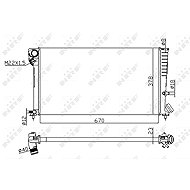NRF Radiator, engine cooling 58101A - Car cooler