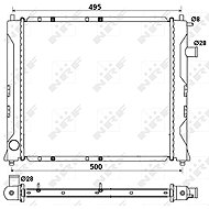 NRF Radiator, engine cooling 58107A - Car cooler