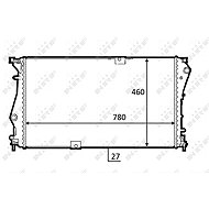 NRF Radiator, engine cooling 58498 - Car cooler