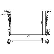 NRF Radiator, engine cooling 58958A - Car cooler