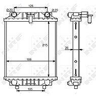 NRF Radiator, engine cooling 59125 - Car cooler