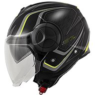 KAPPA KV37 EVO SHARP - open black jet moto helmet XL - Scooter Helmet
